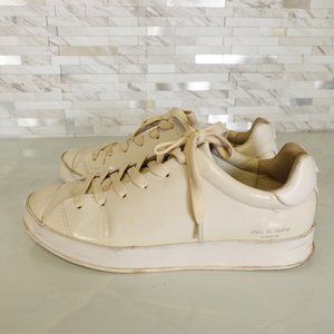 Rag Bone Shoes Womens Leather 38 Sneakers Casual Low Top White Chunky 7.5‎